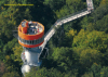 Postkarte [Reprint] A 5 - Der Turm des Baumkronenpfades im Nationalpark Hainich Luftaufnahme