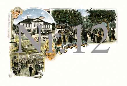 Postkarte Nr. 12 [Reprint] - Schützenhaus Langensalza 1899