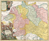 Historische FLUSSLAUFKARTE Deutschland 1712 (PLANO)