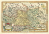 Hist. Karte:  Sachsen, Meißen, Thüringen 1570 (Plano)