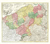 Historische Karte: Flandern / Vlaaderen / Belgien / Belgium 1720
