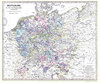 Historische Karte: DEUTSCHLAND zur Zeit der Hohenstaufen und bis 1273