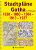 Historische Stadtpläne: GOTHA in Thüringen von 1838 – 1880 – 1904 – 1910 – 1927