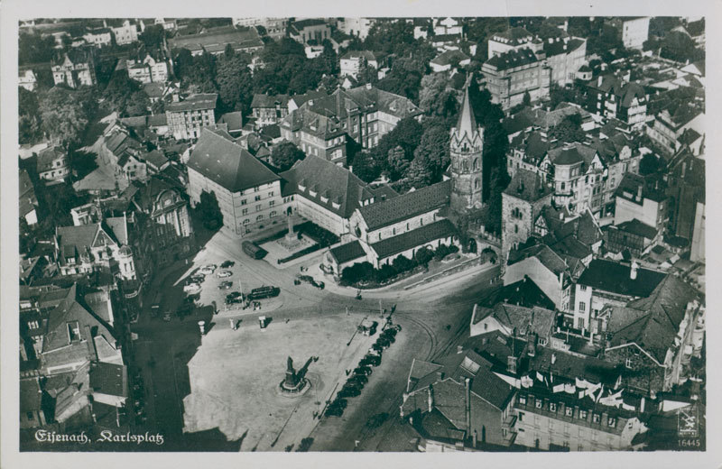 ANSICHTSKARTE [Original]:  Eisenach um 1939 -  Fliegeraufnahme
