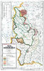 Hist. Karte: DEUTSCHES REICH – Besetzten Gebiete WEST-DEUTSCHLAND – Stand 1. Juli 1925 (gerollt)