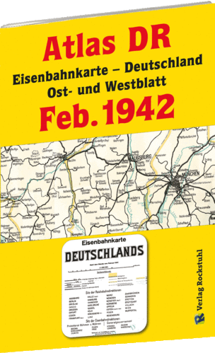 ATLAS DR Februar 1942 - Eisenbahnkarte Deutschland