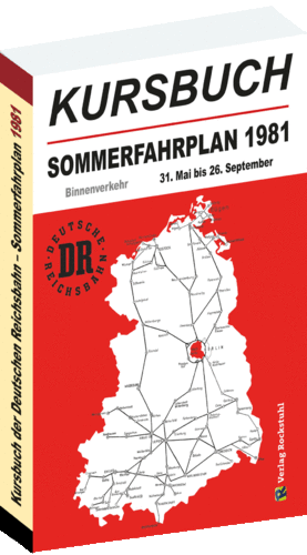Kursbuch der Deutschen Reichsbahn - Sommerfahrplan 1981